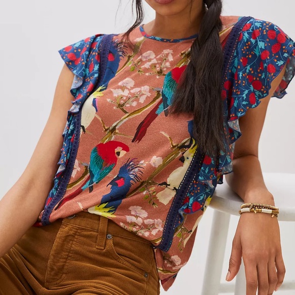 Anthropologie Tops - Anthropologie Conditions Apply Zofana Top RARE